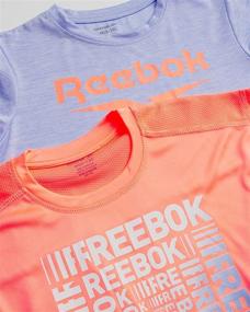 img 3 attached to 👚 Reebok Girls' T-Shirt – Short Sleeve Active Performance T-Shirt (4 Pack): Enhance Your Daughter's Active Wardrobe Today!