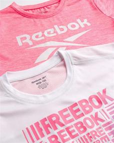 img 2 attached to 👚 Reebok Girls' T-Shirt – Short Sleeve Active Performance T-Shirt (4 Pack): Enhance Your Daughter's Active Wardrobe Today!