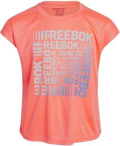 img 1 attached to 👚 Reebok Girls' T-Shirt – Short Sleeve Active Performance T-Shirt (4 Pack): Enhance Your Daughter's Active Wardrobe Today!