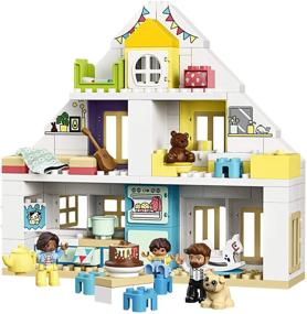 img 3 attached to Explore Creative Play with LEGO DUPLO Town Modular Playhouse 10929 Dollhouse - Educational Toy for Toddlers (130 Pieces)