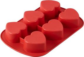 img 2 attached to ❤️ Wilton 6-Cavity Mini Silicone Heart Mold for Heart Shaped Cookies and Candy