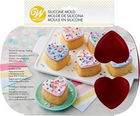 img 1 attached to ❤️ Wilton 6-Cavity Mini Silicone Heart Mold for Heart Shaped Cookies and Candy