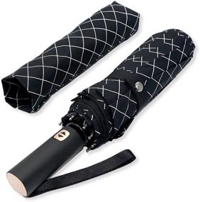 img 4 attached to ☂️ Folding Umbrella: Compact, Windproof, and Waterproof - The Ultimate All-Weather Protection
