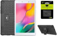 📱 samsung galaxy tab a 8.0" tablet (latest model), 32gb, wi-fi, android 9.0 pie, bluetooth, bundle with ghost manta accessories - silver (includes 128gb msd card + case) logo