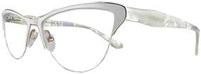 img 4 attached to Circleperson Reading Glasses Spring Half Rimless