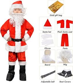 img 3 attached to 🎅 Christmas Children's Santa Costume Outfit