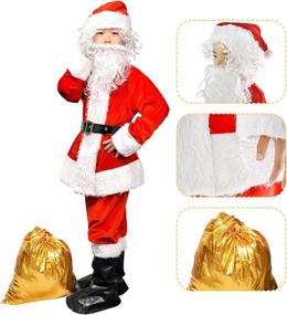 img 1 attached to 🎅 Christmas Children's Santa Costume Outfit