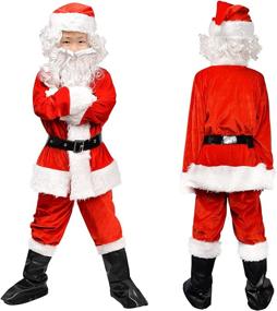 img 2 attached to 🎅 Christmas Children's Santa Costume Outfit