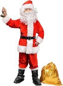 img 4 attached to 🎅 Christmas Children's Santa Costume Outfit