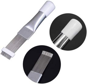 img 1 attached to Efficient Air Conditioner Condenser Fin Cleaning Set: 2-in-1 Brush & Stainless Steel Cleaner for Refrigerator Coil, Metal Fin Evaporator, Radiator Repair Tool