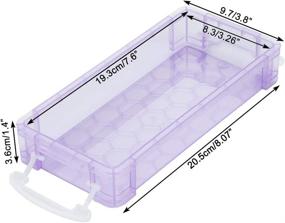 img 1 attached to BTSKY 6 Pack Large Capacity Pencil Box With White Buckles