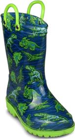 img 2 attached to 🌈 Adorable and Waterproof: ZOOGS Kids Printed Rainboots for Boys – Stylish and Durable Shoes for Rainy Days!