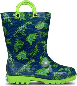 img 3 attached to 🌈 Adorable and Waterproof: ZOOGS Kids Printed Rainboots for Boys – Stylish and Durable Shoes for Rainy Days!