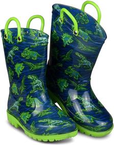 img 1 attached to 🌈 Adorable and Waterproof: ZOOGS Kids Printed Rainboots for Boys – Stylish and Durable Shoes for Rainy Days!