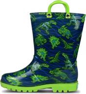 🌈 adorable and waterproof: zoogs kids printed rainboots for boys – stylish and durable shoes for rainy days! logo