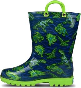 img 4 attached to 🌈 Adorable and Waterproof: ZOOGS Kids Printed Rainboots for Boys – Stylish and Durable Shoes for Rainy Days!