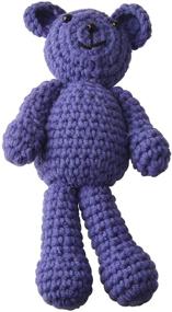 img 1 attached to ECYC Newborns Crochet Beanie with Bear Doll Baby Picture Outfits Photography Bat Purple - Capture Adorable Moments!
