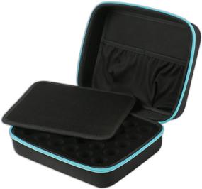 img 3 attached to Caribbean Blue Essential Oils Carrying Case - Hard Shell Storage Organizer for 5ml, 10ml, and 15ml Bottles - Holds doTerra and Other Brands - by Soothing Wellness Essentials (30 Oils Capacity)