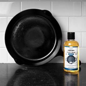 img 1 attached to 🍳 CLARK'S Cast Iron Soap (12 oz) - Premium Plant-Based Castile & Coconut Soap for Cast Iron Cookware - Vegan-Friendly Formula, No Detergents, Parabens, or Synthetic Foaming Agents