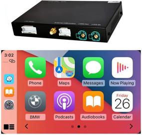img 4 attached to 🚗 Wireless Carplay Retrofit Kit for 2012-2016 BMW NBT System 3 4 5 6 7 Series X1 X3 X4 X5 X6 - iOS 13 14 Compatible, Android Auto, AirPlay, Mirroring, Rear View, USB Drive, Firmware Upgrade - Road Top
