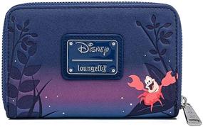 img 3 attached to Стильный кошелек из искусственной кожи Loungefly Disney The Little Mermaid с сценой на гондоле - обязательный сувенир Диснея для любителей подводного мира!