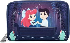 img 4 attached to Стильный кошелек из искусственной кожи Loungefly Disney The Little Mermaid с сценой на гондоле - обязательный сувенир Диснея для любителей подводного мира!