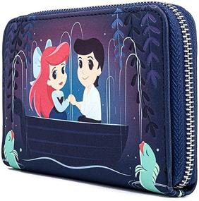 img 1 attached to Стильный кошелек из искусственной кожи Loungefly Disney The Little Mermaid с сценой на гондоле - обязательный сувенир Диснея для любителей подводного мира!