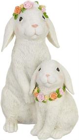img 1 attached to RAZ Imports Enchanted Rabbits Figurine