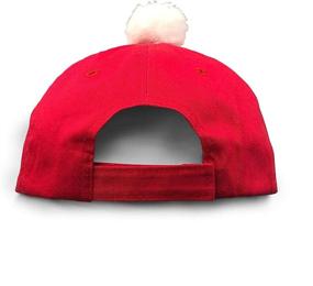 img 1 attached to Red/White Vintage Adjustable Santa Baseball Cap - Unisex Adult Festive Hat for a Merry Christmas Season - KKMKSHHG