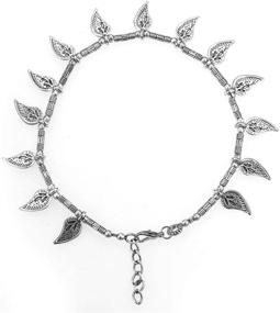 img 2 attached to 👑 Ethnadore Fashionable Vintage Oxidized Women's Bracelet - Antique-Inspired Jewelry