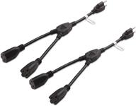 🔌 cable matters 2-pack 2 outlet power splitter cord - 1.2ft (power cord splitter) for enhanced seo logo