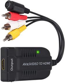 img 4 attached to LiNKFOR 1080P RCA to HDMI Converter - S-Video to HDMI Converter, AV 3RCA CVBs Composite to HDMI Conversion - For HDTV, DVD STB, VHS VCR, Camera, DVD TV Box