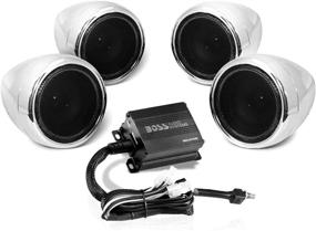 img 4 attached to 🛵 Усовершенствованная мотоциклетная звуковая система BOSS Audio MC470B - компактный класс D усилитель, погодостойкие 3-дюймовые динамики, регулятор громкости - идеально подходит для квадроциклов и 12-вольтовых транспортных средств.