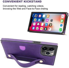 img 1 attached to KIHUWEY Compatible With IPhone 12 Mini Crossbody Wallet Case With Credit Card Holder Cell Phones & Accessories