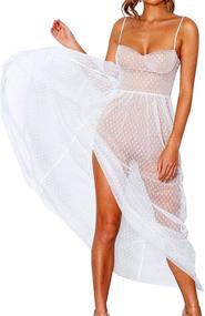 img 2 attached to 👗 xxxiticat Women's Maxi Dress: seductive see-through elegance for mesmerizing evenings