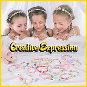 img 2 attached to 🧵 Bead Kids Set: Jewelry Making Kit for Kids, Creative Craft Activities