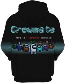 img 2 attached to 👕 Feellawn 3D Print Pullover Hoodies: Stylish Casual Sweatshirts with Pocket for Unisex