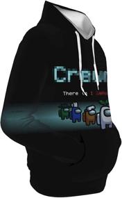 img 4 attached to 👕 Feellawn 3D Print Pullover Hoodies: Stylish Casual Sweatshirts with Pocket for Unisex