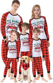 img 4 attached to Matching Christmas Pajamas Classical Bandanas Dogs in Apparel & Accessories