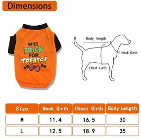 img 2 attached to Shinyeagle 2-Pack Pet Halloween Costume Shirts - Pumpkin Skull Printed Dog Clothes for Halloween Decorations, Cosplay Party Dress Up - Fits Small Dogs, Puppies, and Kitten Cats