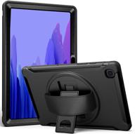 📱 procase galaxy tab a7 10.4 rugged case 2020 t500 t505 t507 - heavy duty protective cover with handle and kickstand, black logo