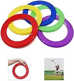 img 2 attached to 🌈 YOFIT 10 Inch Flying Ring with Variety of Colors, Pack of 5