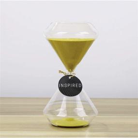 img 1 attached to Gold Hourglass Sand Timer for Home, Desk, or Office Décor - 30-Minute Sandglass