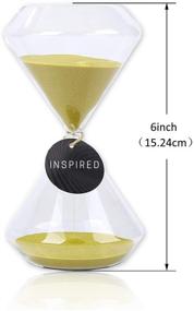 img 2 attached to Gold Hourglass Sand Timer for Home, Desk, or Office Décor - 30-Minute Sandglass