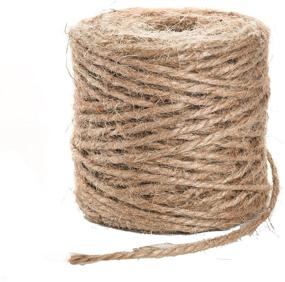 img 4 attached to 🔀 Versatile 3-Ply Jute Twine: Ideal for DIY Crafts, Festive Decoration, Gardening and Packing – 164 Feet Length