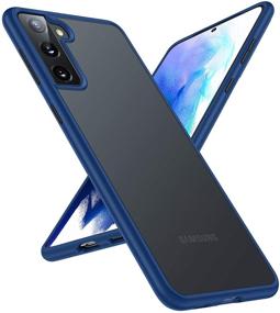 img 4 attached to 📱 TORRAS Samsung Galaxy S21+ Plus Case 6.7'' [6FT Military Drop Protection] [Semi-Clear] Matte Hard Back & Soft Edge Slim 5G Guardian Series, Navy Black - Shockproof Design