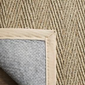 img 1 attached to 🏞️ Safavieh Natural Fiber Collection NF115A Border Herringbone Seagrass Accent Rug: Beige, 2'6" x 4" - Ideal Natural Fiber Rug for Modern Décor