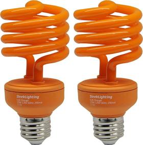 img 4 attached to SleekLighting Medium Base Energy Efficient ORANGE Spiral