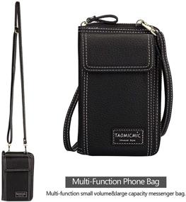 img 2 attached to 📱 Small Cell Phone Wallet Crossbody Bag: Women's Leather Shoulder Purse with Card Slots