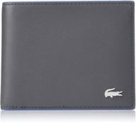 💼 lacoste men's small billfold wallet in black: compact and classy logo